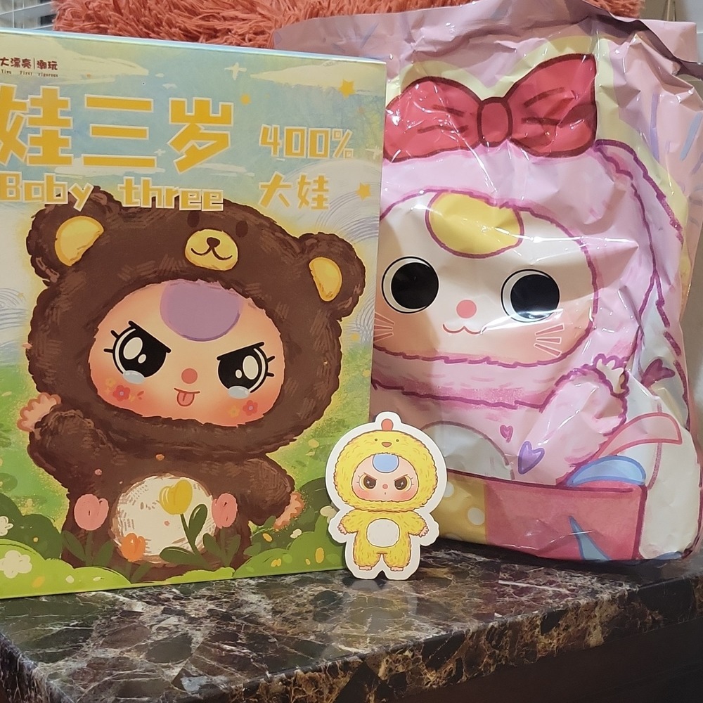 baby three 400% big baby 大公鸡 Blind Pack DPL4300 ABS Polyester Yellow